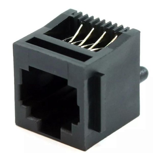 MODULAR JACK RJ45 FÊMEA 8P8C 180 GRAUS PT 52-10
