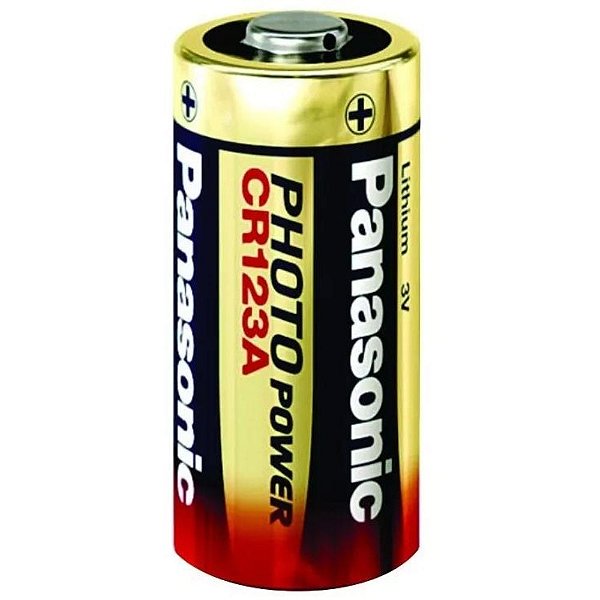 BATERIA PANASONIC CR123 - CARTELA COM 1