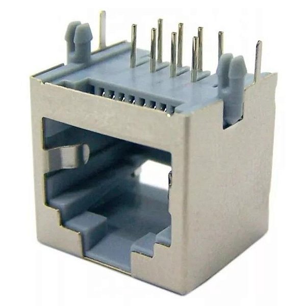 MODULAR JACK RJ45 FÊMEA BLINDADO 8P8C 90G 55-11