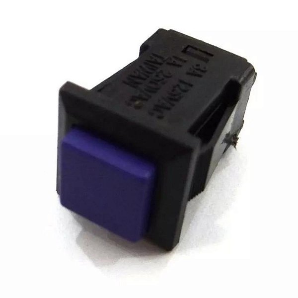 CHAVE PUSH BUTTON DS-429 ROXA 2T COM TRAVA