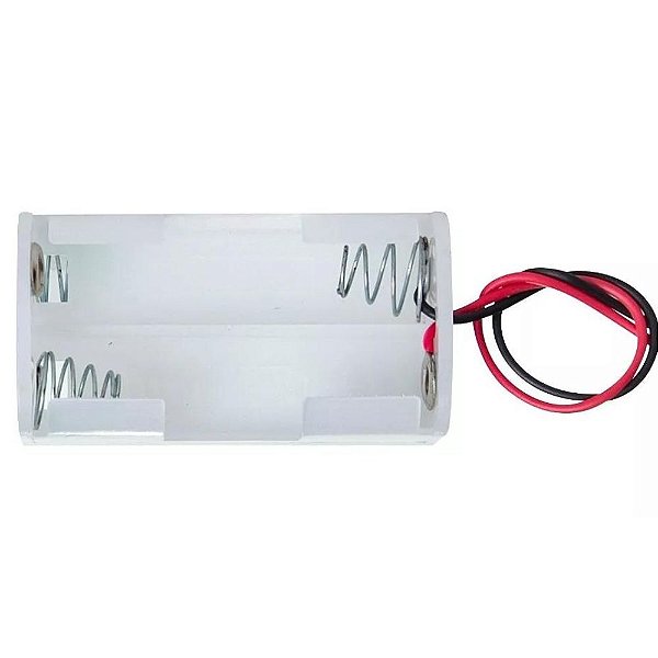 SUPORTE P/4 PILHAS AA 2 LADOS BRANCO