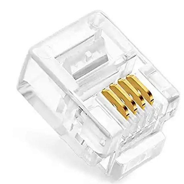 PLUG MODULAR RJ11 (6X4) 6P4C TELEFONIA
