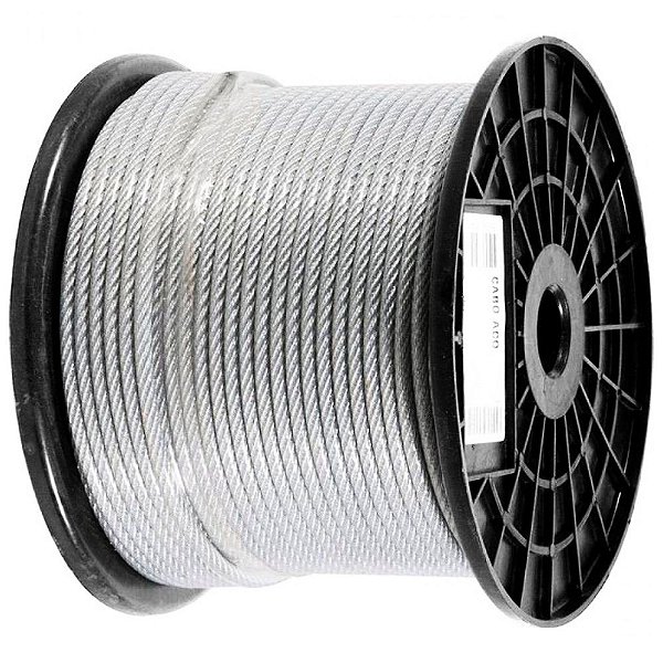 CABO ACO GALVANIZADO FRATI 2,4MM - 3/32" - (6 X 7) - 100 METROS