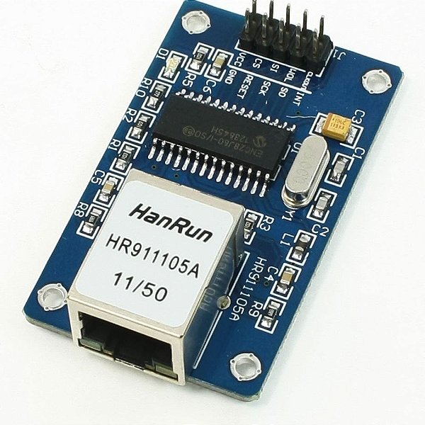 MÓDULO ETHERNET ENC28J60 MODELO LARGO 12 PINOS