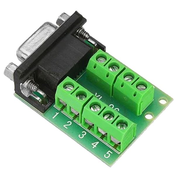 MODULO ADAPTADOR DB9 SERIAL RS232 *MACHO PARA BORNE