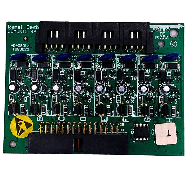 PLACA 8 RAMAIS DESBALANCEADA PARA COMUNIC 48 INTELBRAS