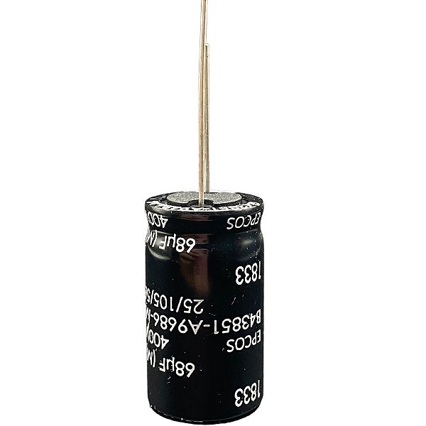 CAPACITOR. ELETROLICO RADIAL 68UFX400V 105°C B43851A9686M 18X34,5MM EPCOS