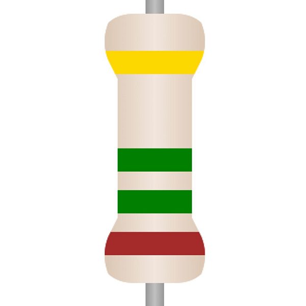 RESISTOR CR25-   1M5                        1/4W  5% TAPE AC