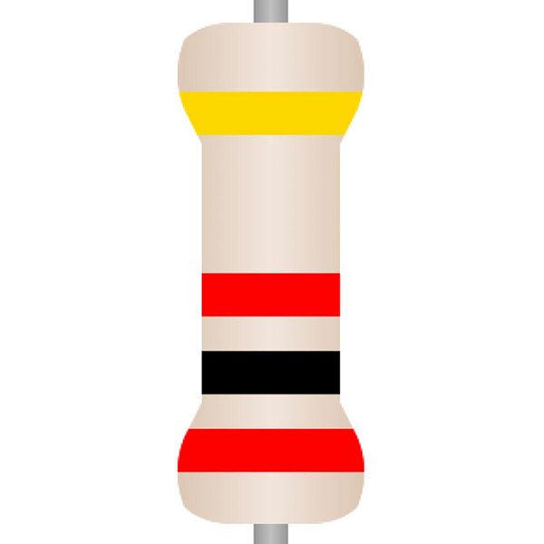 RESISTOR CR25-            2K                   1/4W 5% TAPE