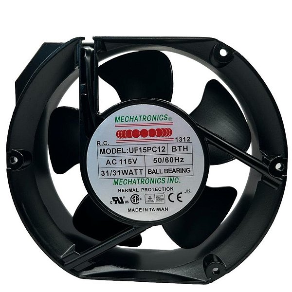 VENTILADOR UF15PC12-BTH 31W 115V 172X150X51MM FULLTECH