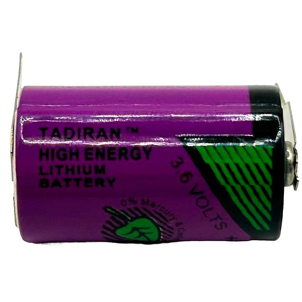 BATERIA DE LITHIUM TL-5902 3,6V 1/2AA 1200MAH TADIRAN 03 TERMINAIS SOLDA PCI