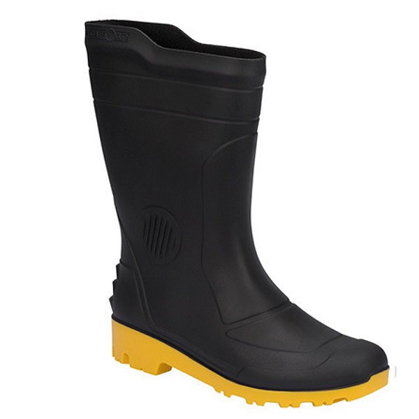 BOTA PEGA FORTE PT/AM CANO MEDIO N.44