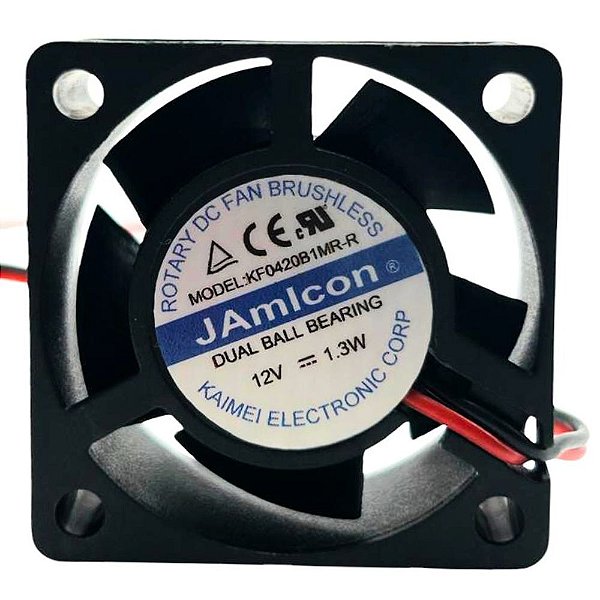 MICRO VENTILADOR KF0420B1MR-R 12V 1.3W  40X40X20MM  2 FIOS JAMICON