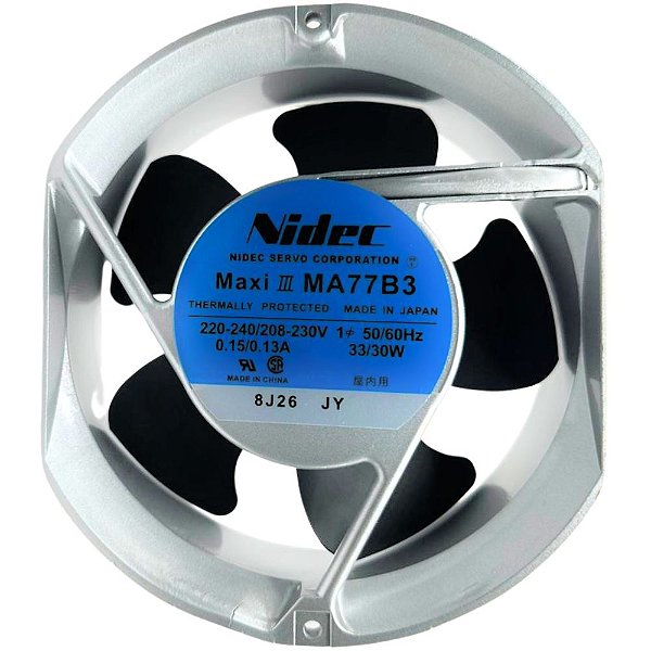 MICRO VENTILADOR  MAXI III MA77B3 0.15/0.13A  220-240 / 208-230V NIDEC