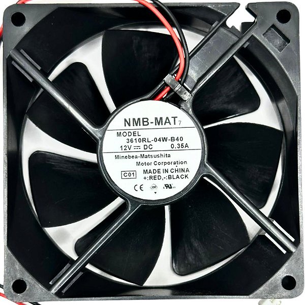 MICRO VENTILADOR AXIAL 3610RL-04W-B40 12V 0.35A NMB
