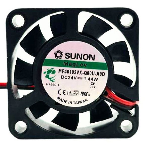 VENTILADOR MF40102VX-Q00U-A9D 24V CONECTOR BRANCO SUNON