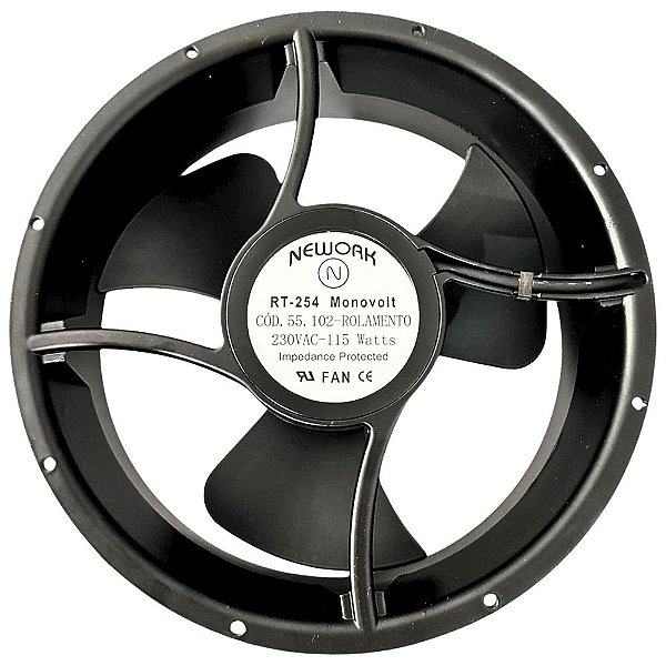 VENTILADOR RT-254 MONOVOLT  (220V 2 FIOS ) 55.102 NEWORK