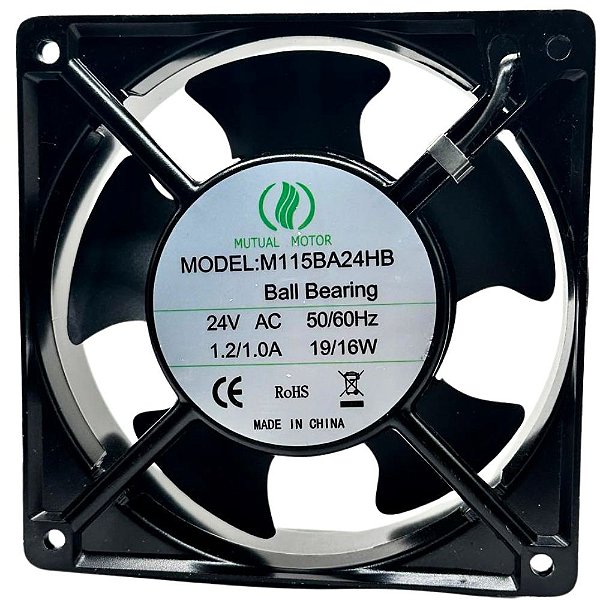 VENTILADOR 120X120X38MM M115BA24HB 24VCA 12.7W ROLAMENTO