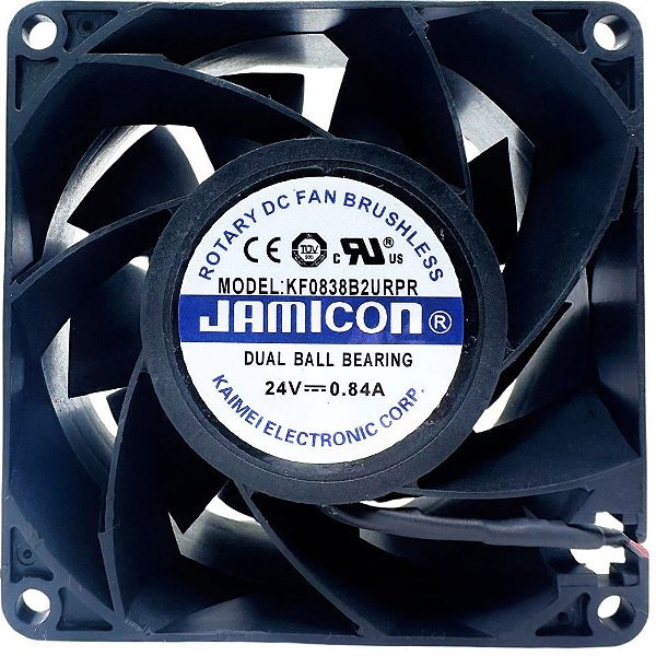 MIRCOVENTILADOR KF0838B2URPR 80X80X38MM 24V 0.84A JAMICON