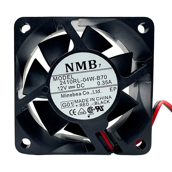 VENTILADOR 60X60X25MM 12V 0.35A 2410RL-04W-B70 NMB