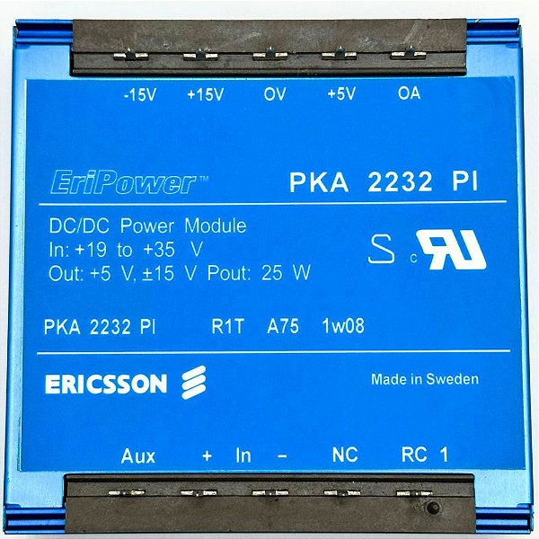 CONVERSOR DC/DC PKA 2232 PI  IN:19-35V OUT: 5V +-15V 25W ERIPOWER