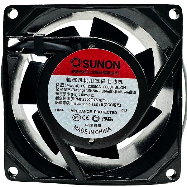 MICROVENTILADOR SF23080A-2083HSL 220-240V- SUNON