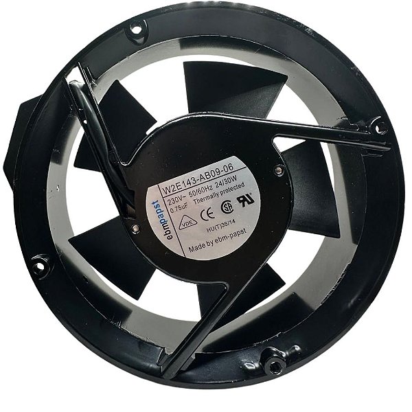 VENTILADOR W2E143-AB09-06 172X172X51MM 3300RPM  230VAC, 294CFM, 29W EBMPAPST