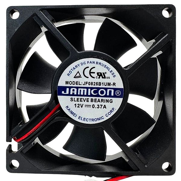 VENTILADOR JAMICON JF0825B1UM-R 0,37A 12V