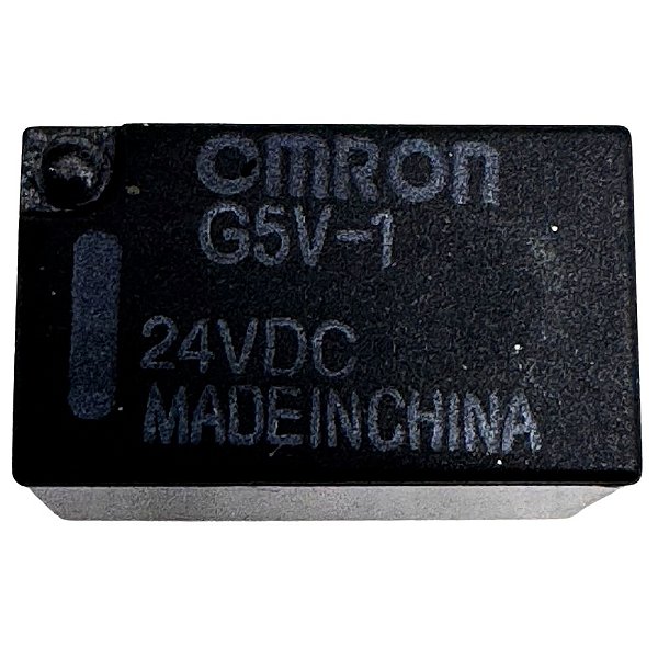 RELÉ ELETROMECÂNICO PCB 1NA + 1NF 24V 1A G5V-1-DC24 OMRON
