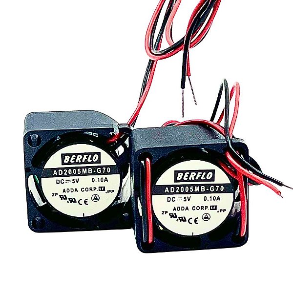 Micro Ventilador 20X20X10mm (5V 0,10A) Rolamento, Adda - AD2005MB-G70