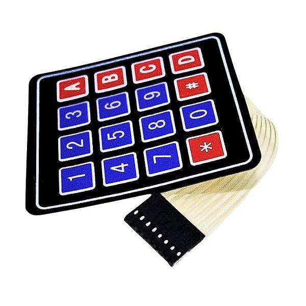 Teclado Matricial - Membrana - 4x4