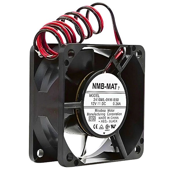 MICRO VENTILADOR 2410ML-05W-B70 - 24V / 0.25A / 2 FIOS / 60X60X25 NMB