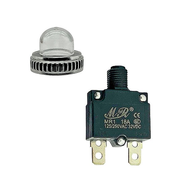 Botão Disjuntor Fusivel Termico 20A