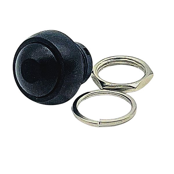 INTERRUPTOR PULSADOR 12MM PBS-33B 3A PRETA