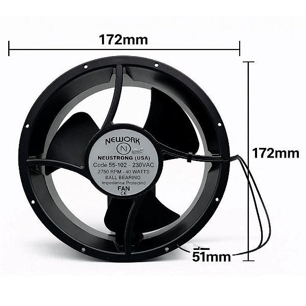 MINIVENTILADOR RT-254 ROLAMENTO 55.102 MONOVOLT