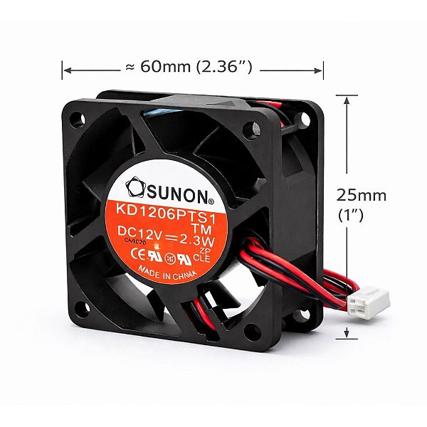 VENTILADOR KD1206PTS1 12V 1.8W SUNON