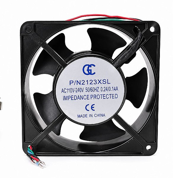 MICROVENTILADOR P/N2123XSL 0.24/0.14A 120X120X38MM 110/220V BIVOLT