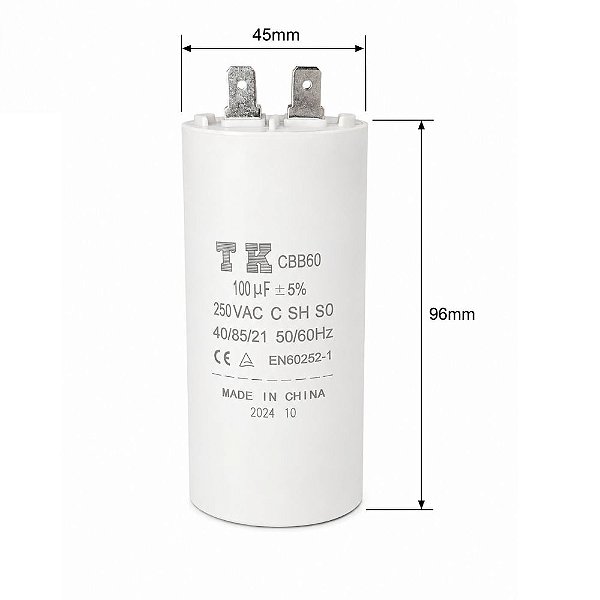 CAPACITOR PPM 100UF 250V 5% B32322-C1107-J010 FAST-ON EPCOS