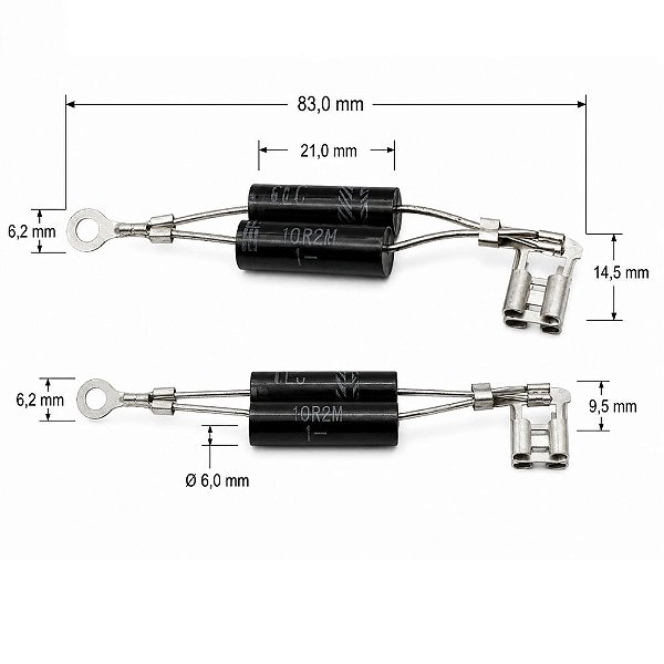 DIODO PARA MICROONDAS DOIS EM 1 CL01-12 RG408