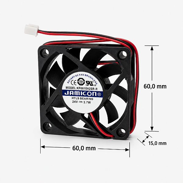 MICROVENTILADOR 60X60X25MM 12V 0.35A 2410RL-04W-B70 NMB