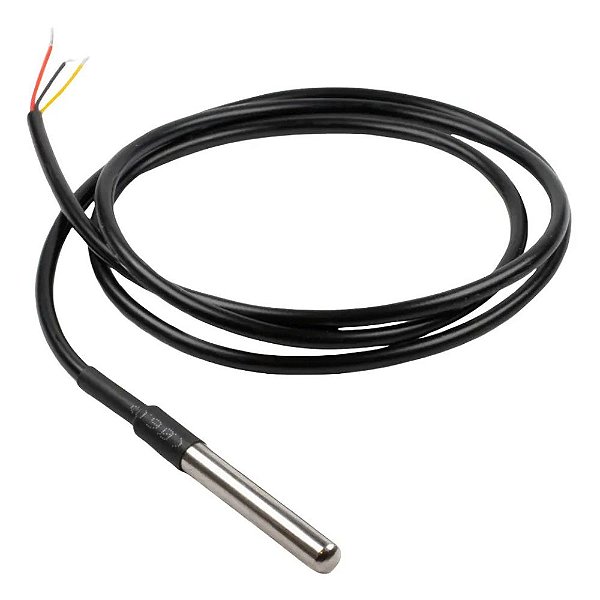 SENSOR DE TEMPERATURA DS18B20 ENCAPSULADO - À PROVA D'ÁGUA