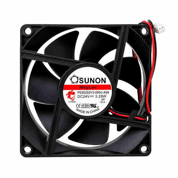 COOLER MICROVENTILADOR 80X80X25 24VCC 3,29W PE80252V3-000U-1799 SUNON