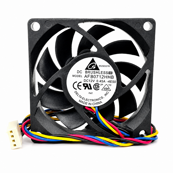 COOLER VENTILADOR AFB0712HHB 70X70X15MM 12V 0.45A BRUSHLESS 4 FIOS