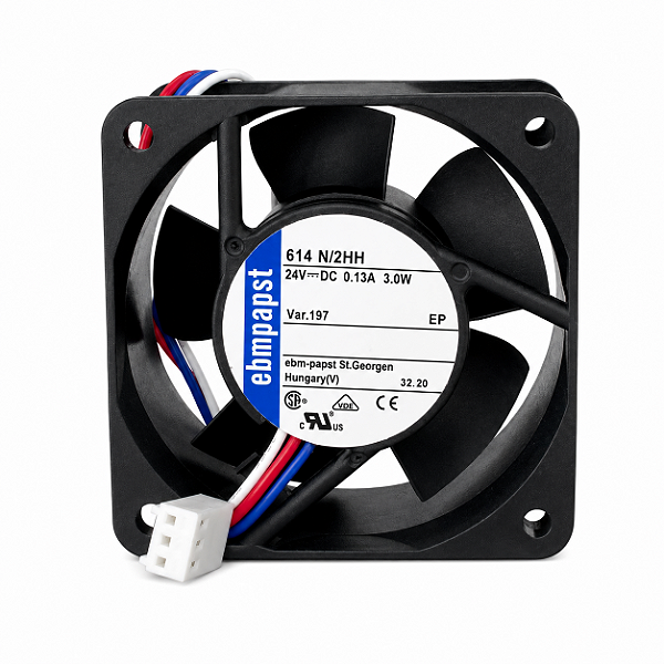 VENTILADOR EBMPAPST 614N/2HH 60X60X25 24V