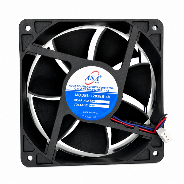 MICROVENTILADOR 12038B 48V 120X120X38 48V 0.19A 3.200RPM ASA