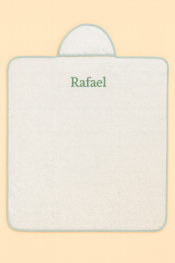Toalha capuz personalizada - Lista Rafael