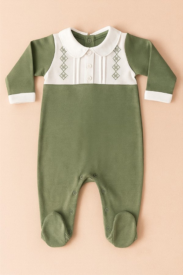 Macacão Verde e Branco - Lista Rafael