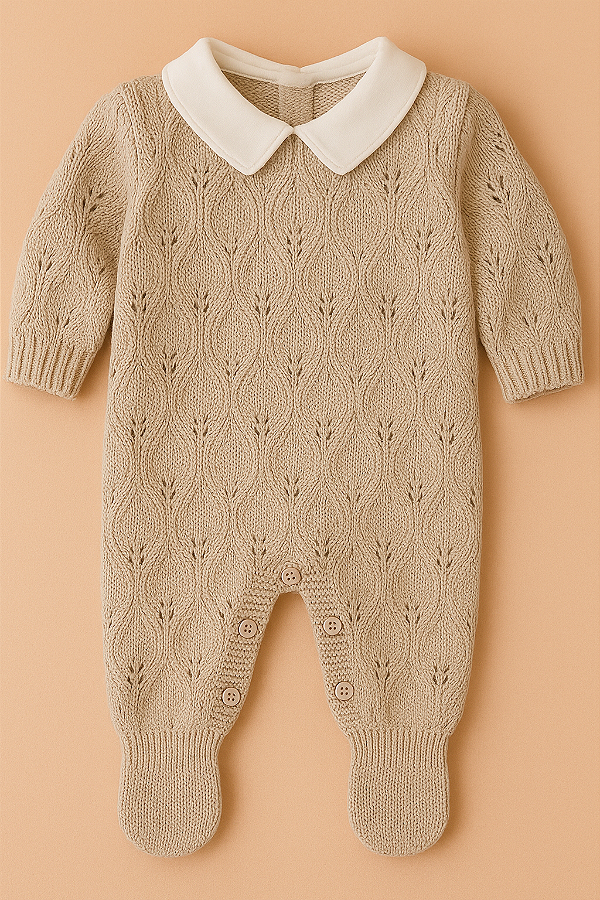 Conjunto Tricô Bege