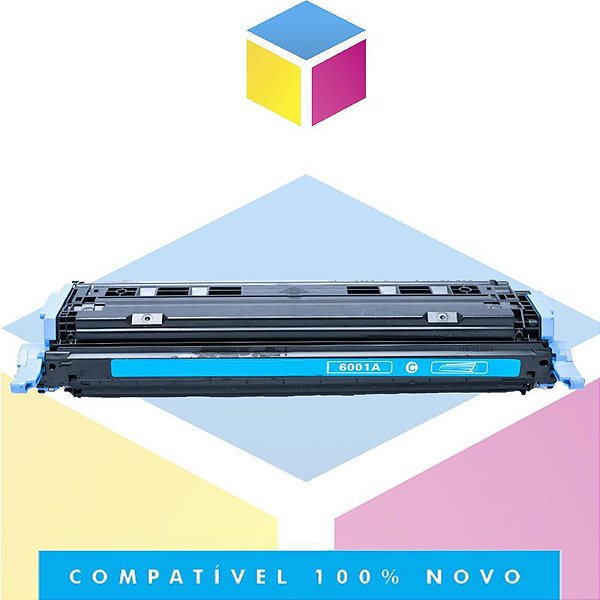 Toner Compatível HP Q6001A Q6001AB Ciano | 2605DN 2600 2600N 2600DTN | 2k