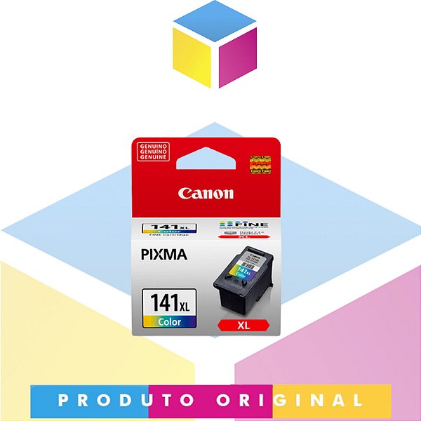 Cartucho de Tinta Canon original CL 141XL - 141 XL Colorido | 15ml